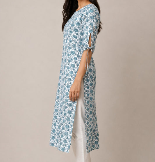 Avara Tie-Up Slit Long Kurti