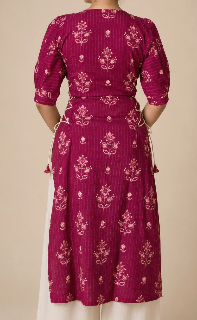Mulberry Side Corset Kurti