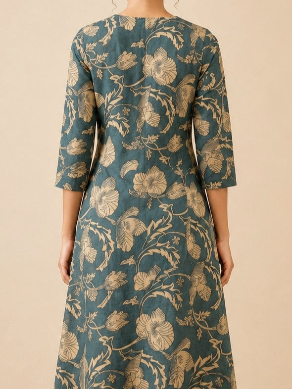 Mist Grey A-Line Kurti