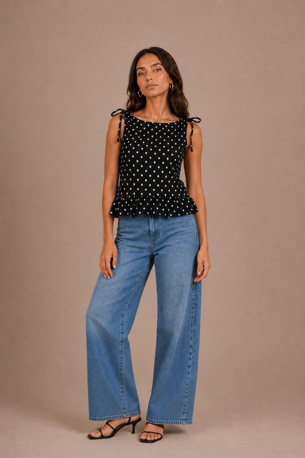 Midnight Polka Top