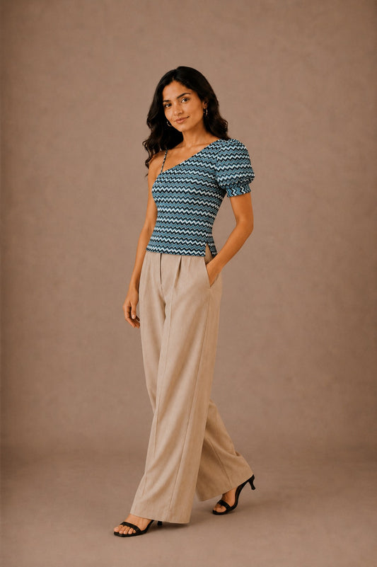Chic One Shoulder Top