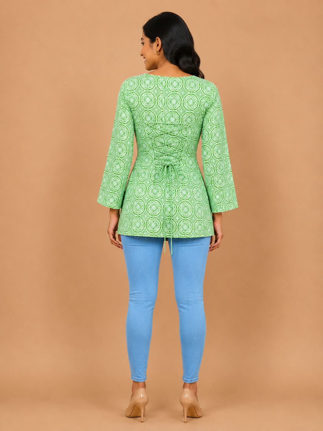 Ajrakh Corset Kurti