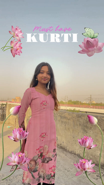 Aelina Straight cut Kurti