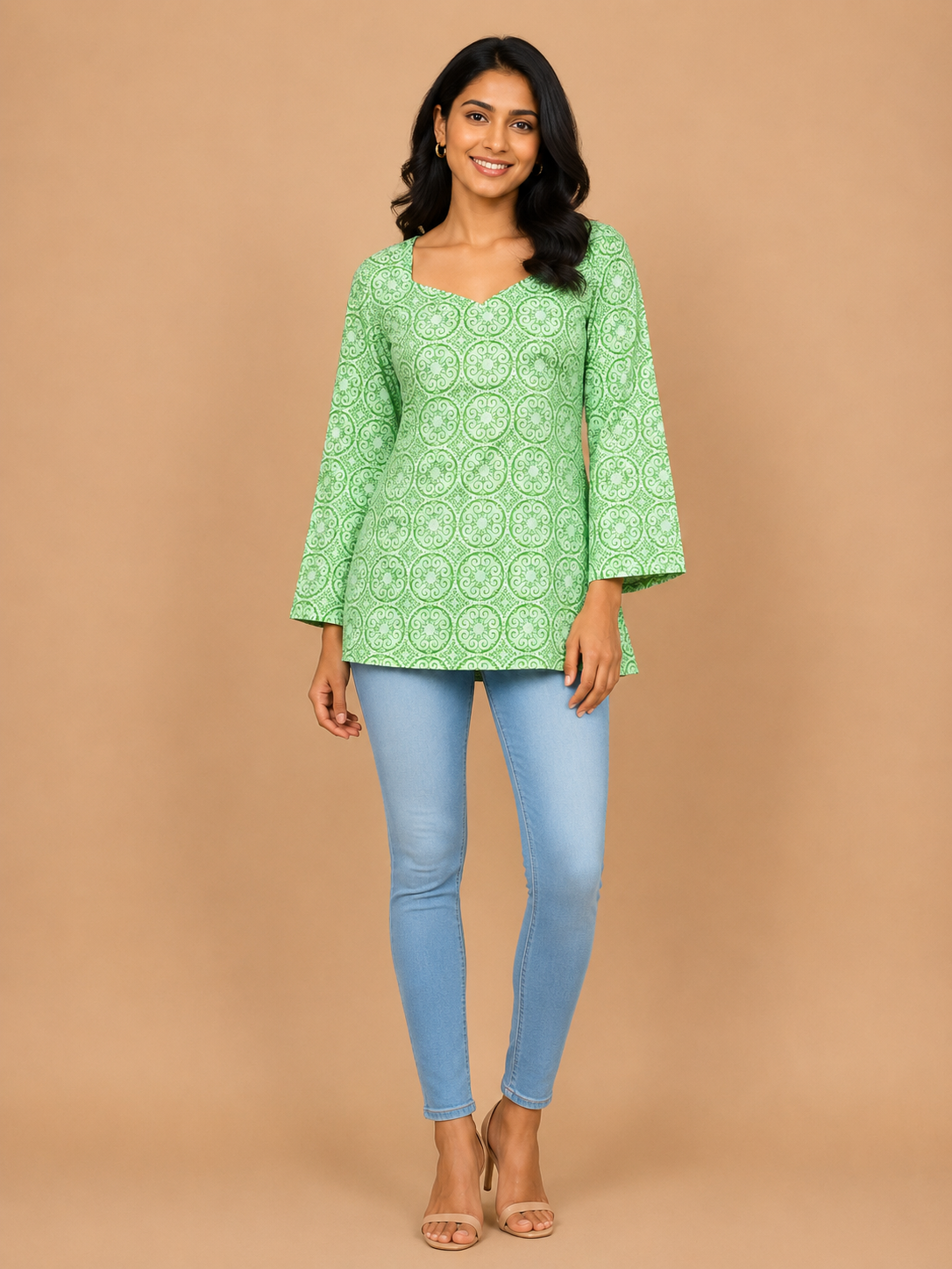 Ajrakh Corset Kurti