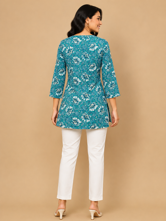 Taara Floral Corset Kurti