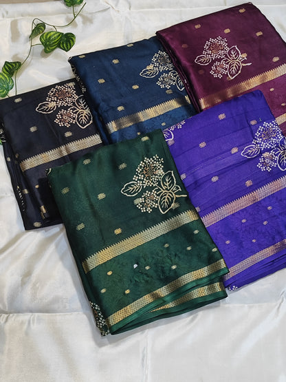 Fancy semi Silk Saree