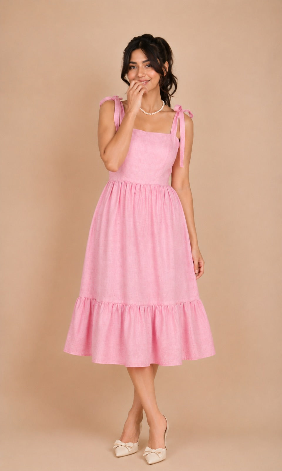 Rosé Corset Dress