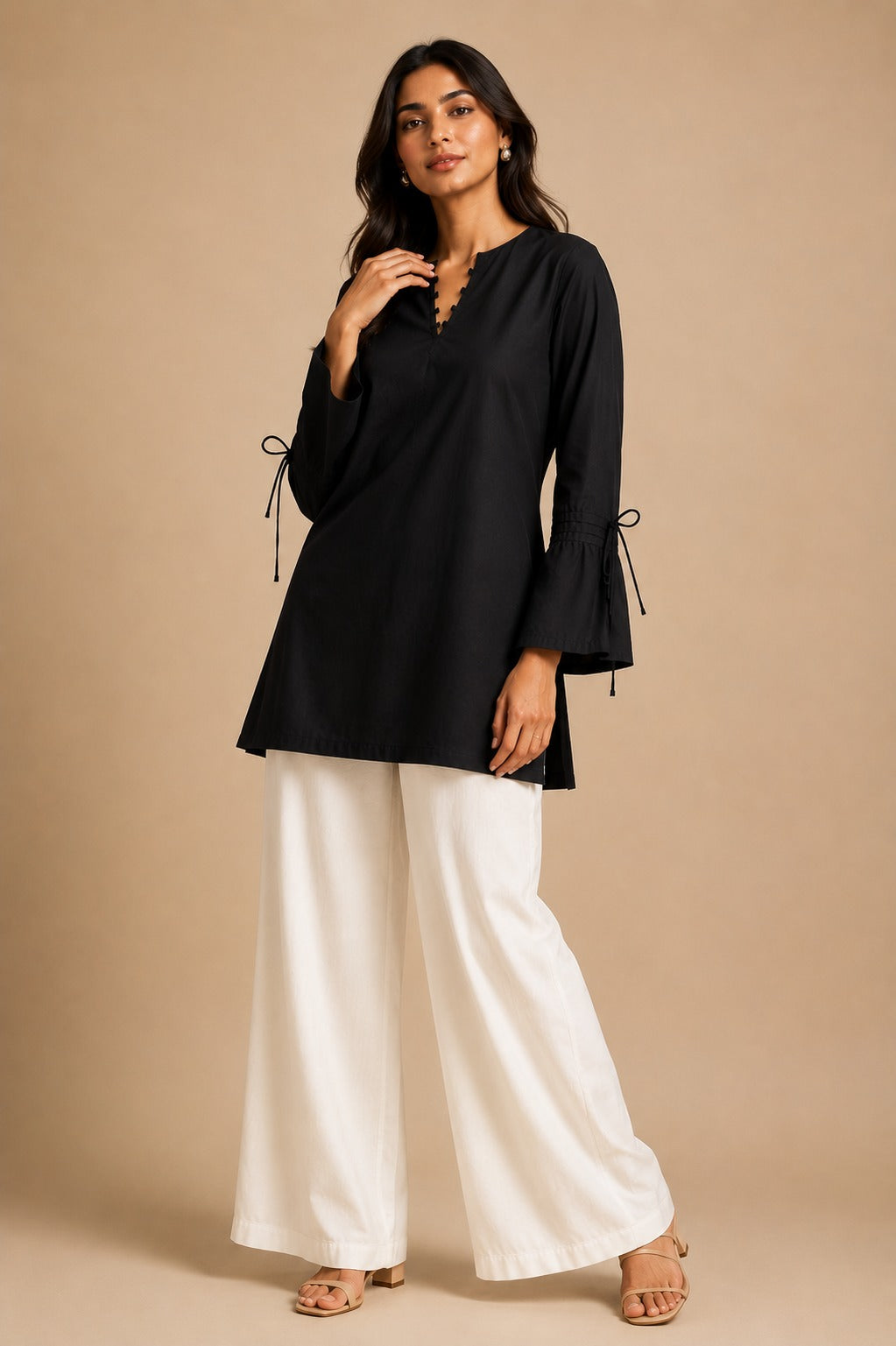 Mira Statement-Sleeve Kurti