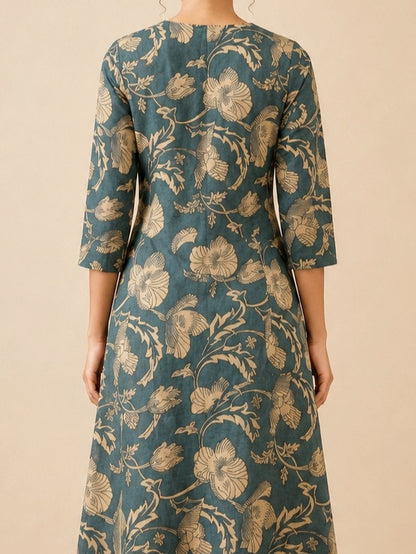Mist Grey A-Line Kurti