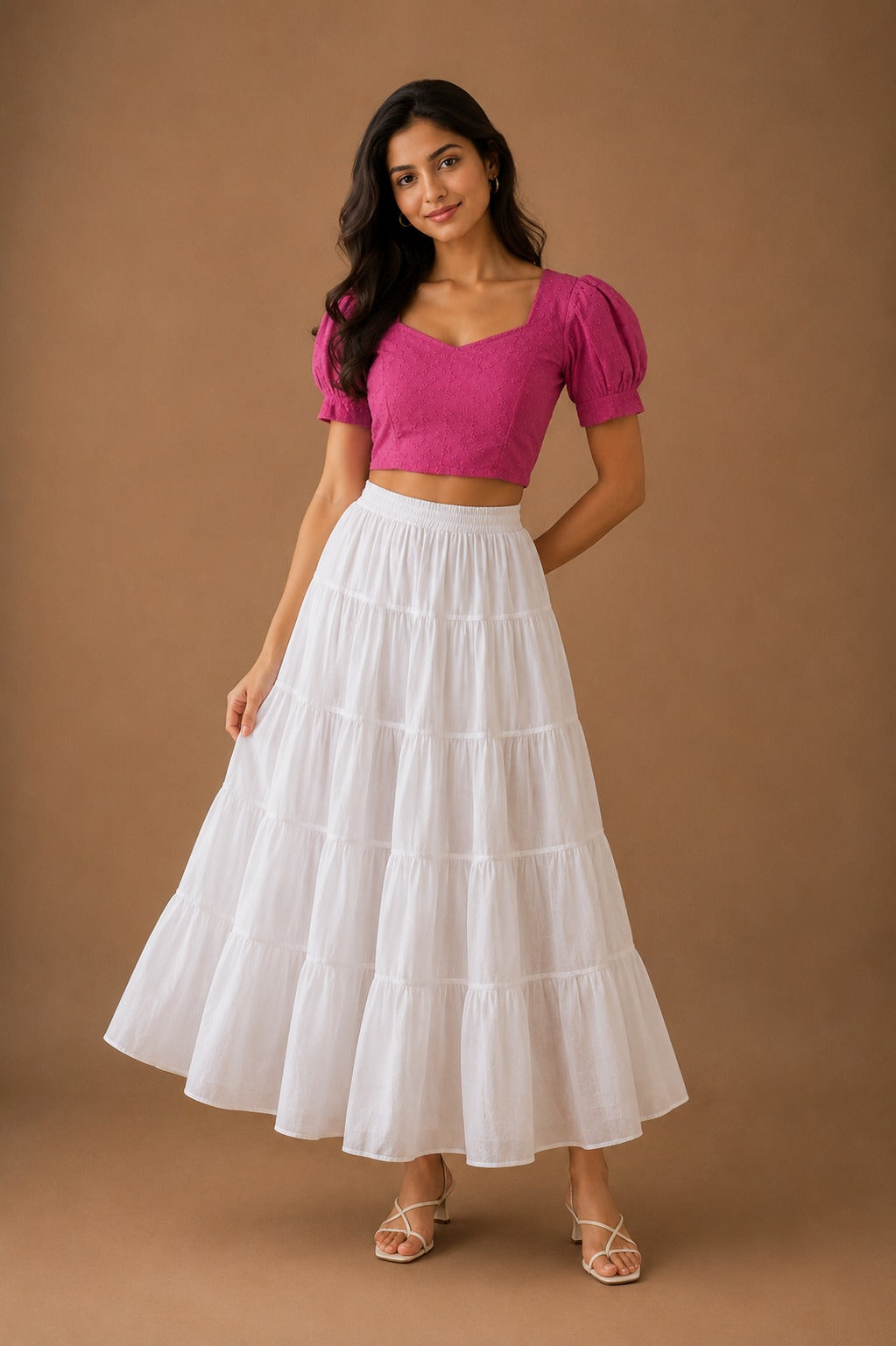 Schiffli Crop Top