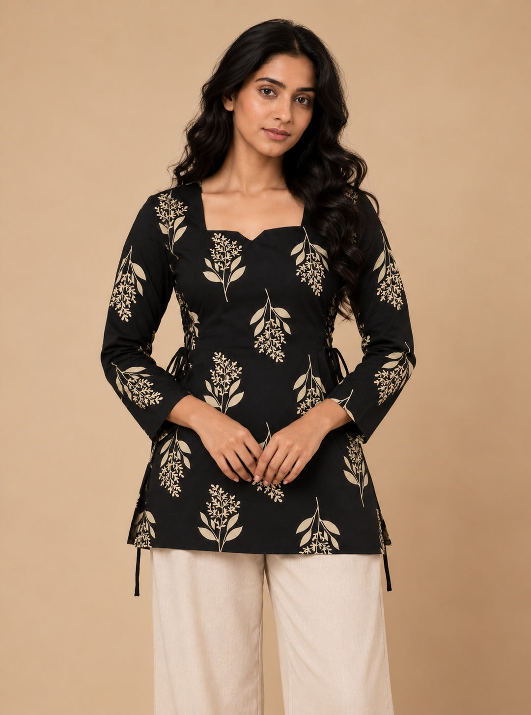 Nazakat Side Corset Fit Kurti