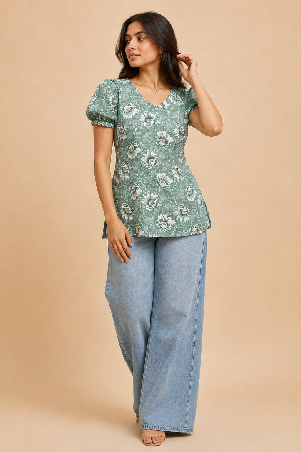 Aaira Floral Short Kurti