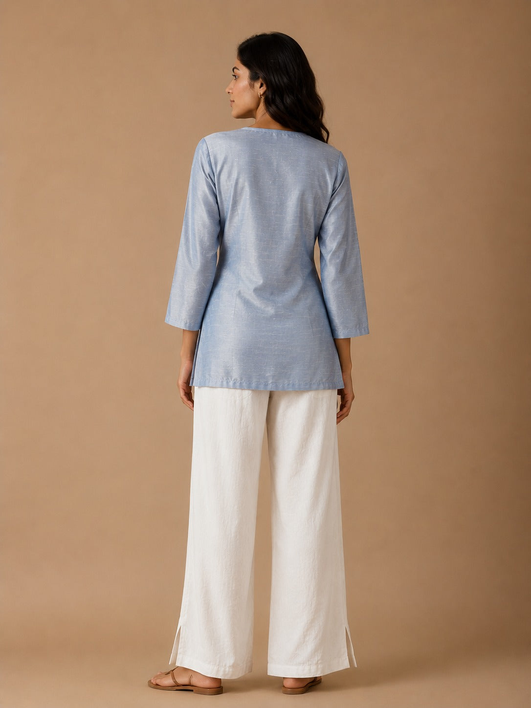 Breezy Blue Corset Fit Kurti