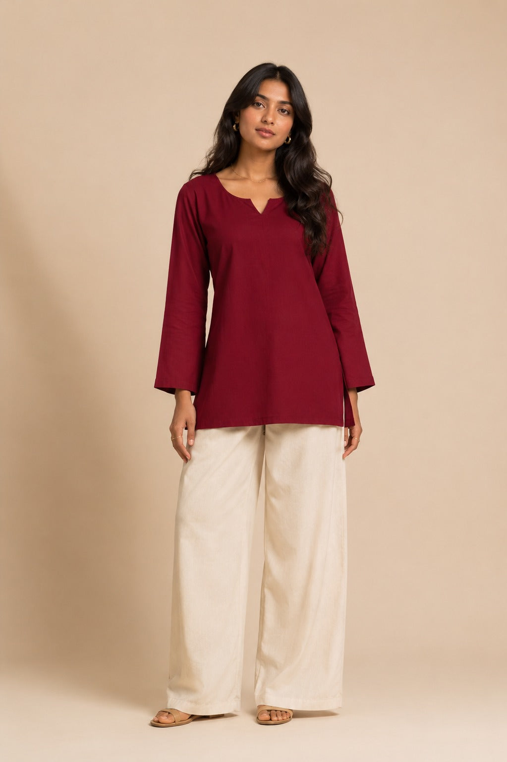 Classic Maroon Kurti