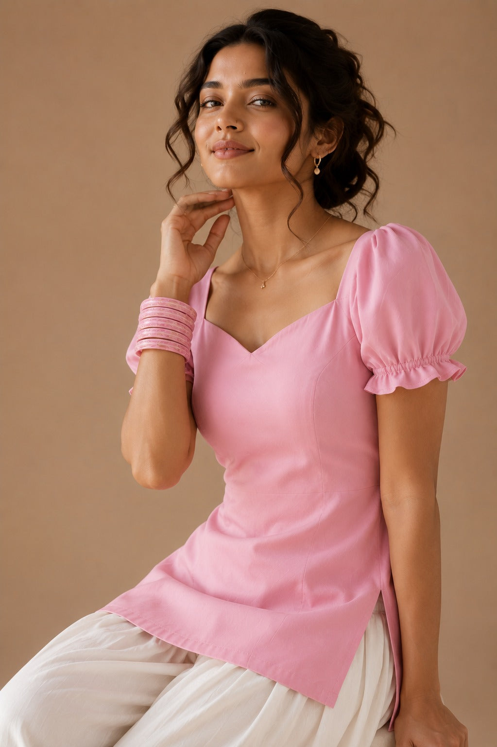 Mehr Drop neck Kurti