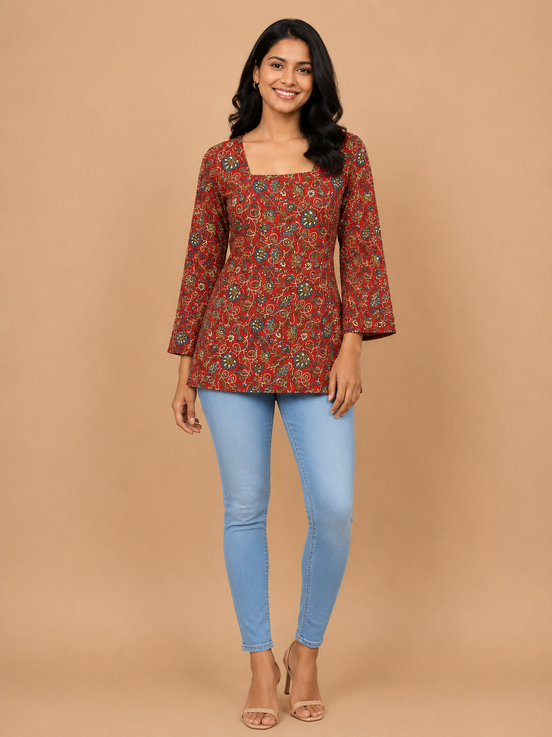 Kalamkari Corset Kurti