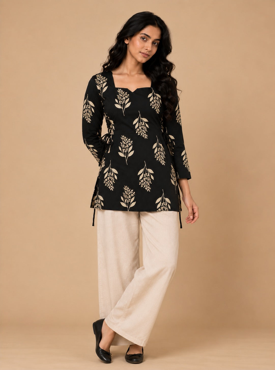 Nazakat Side Corset Fit Kurti
