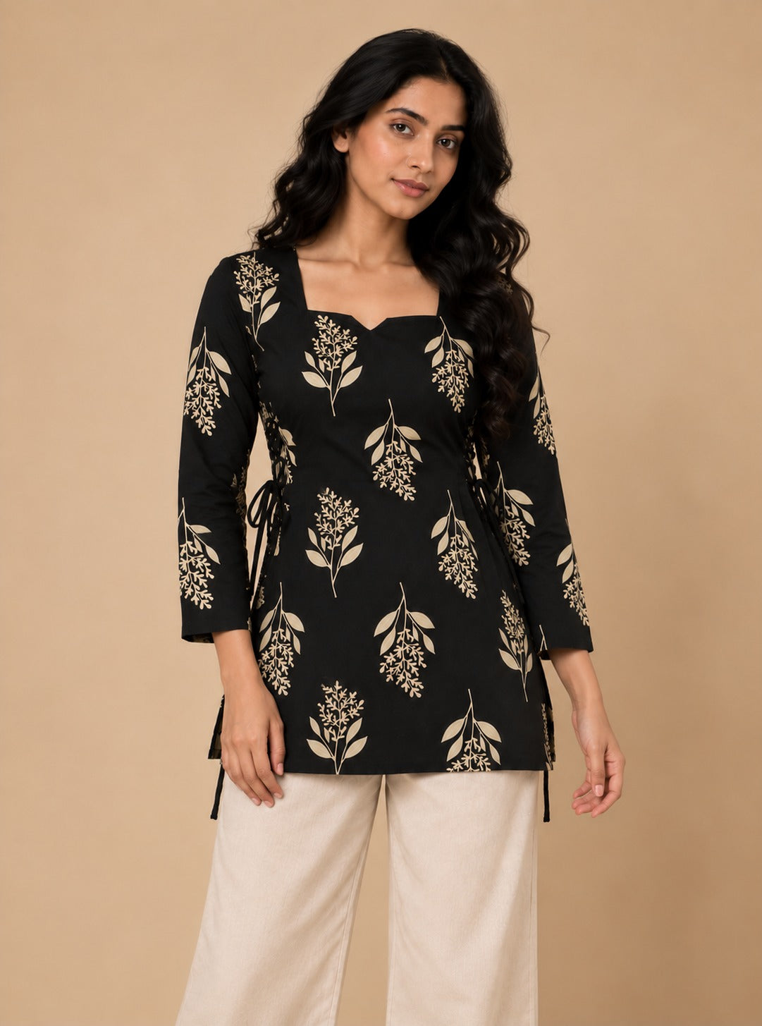 Nazakat Side Corset Fit Kurti