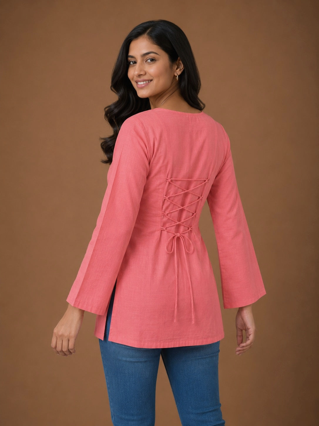 Coral Corset Fit Kurti