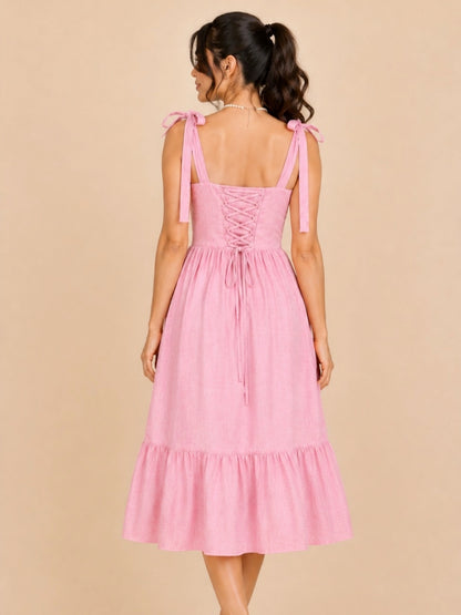 Rosé Corset Dress