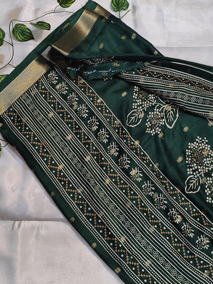 Fancy semi Silk Saree