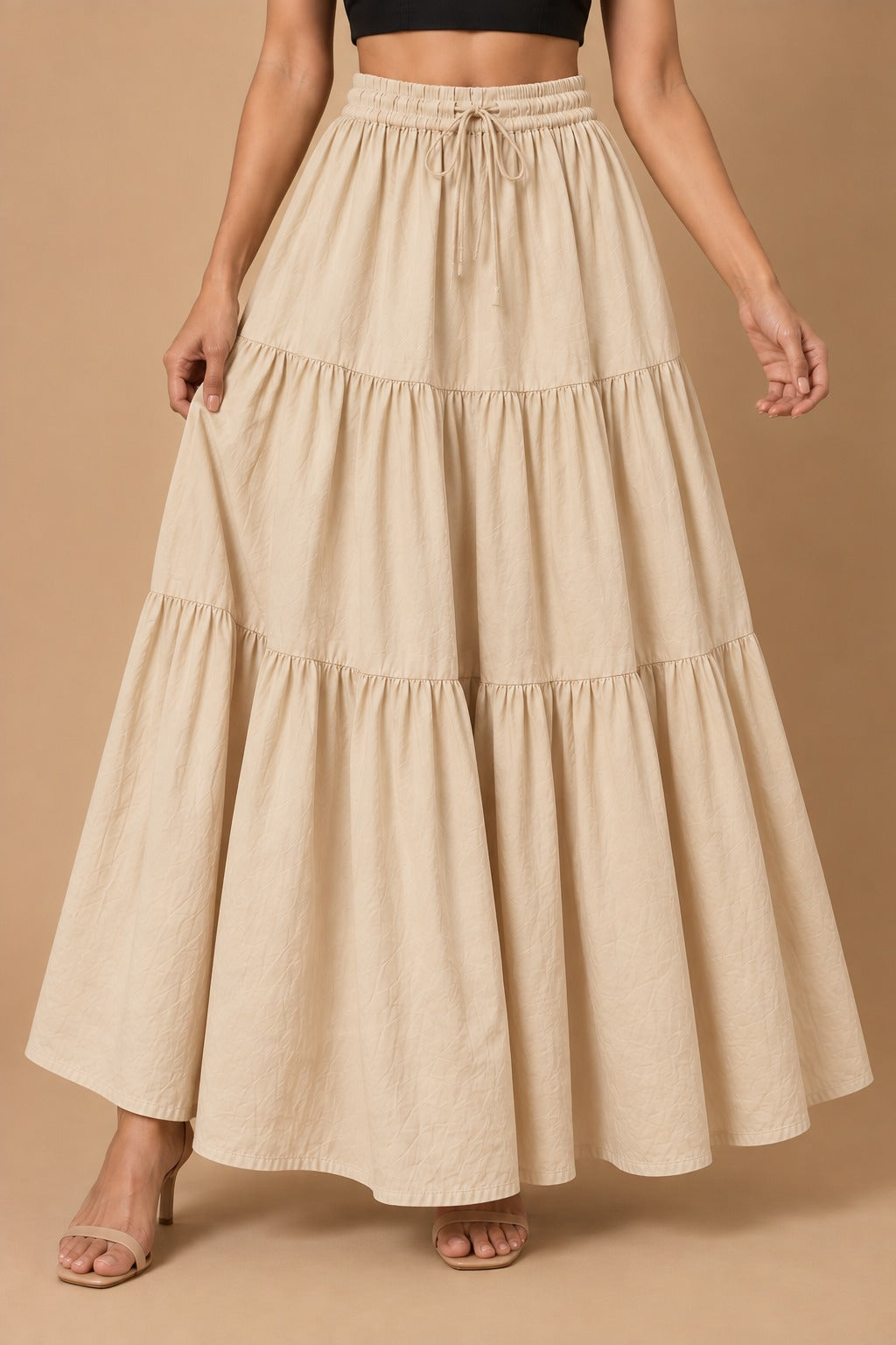 Siyahi tiered skirt
