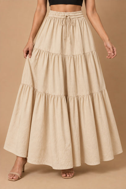 Siyahi tiered skirt