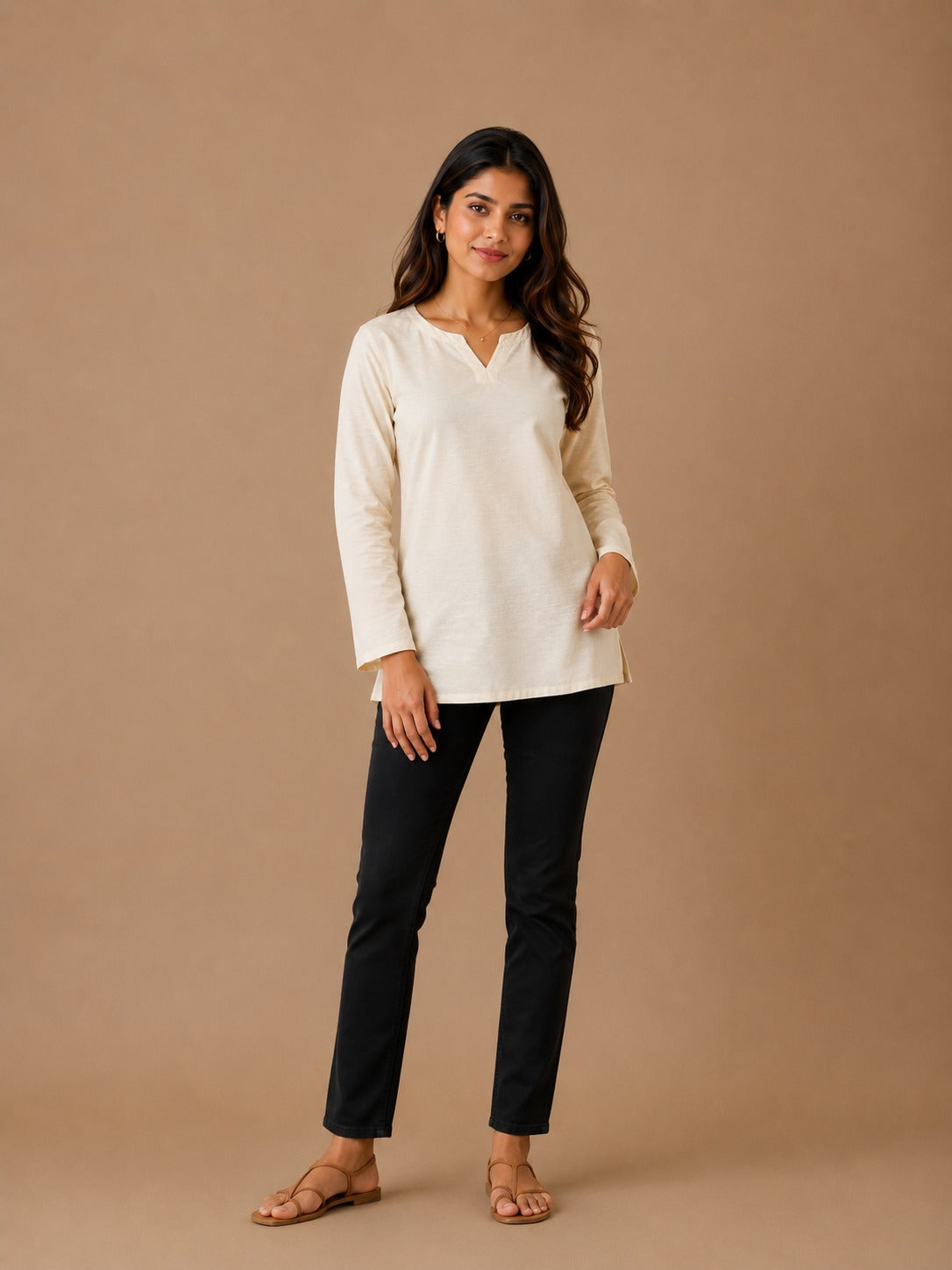 Nayan Split Neck Kurti