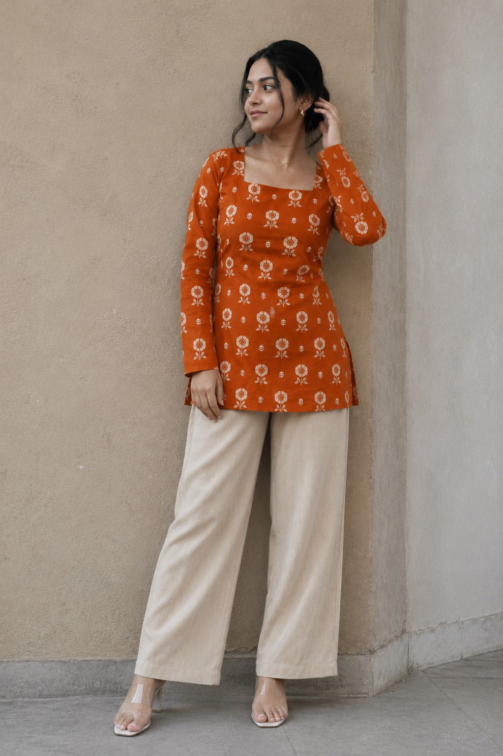 Kesariya Corset Kurti 🧡