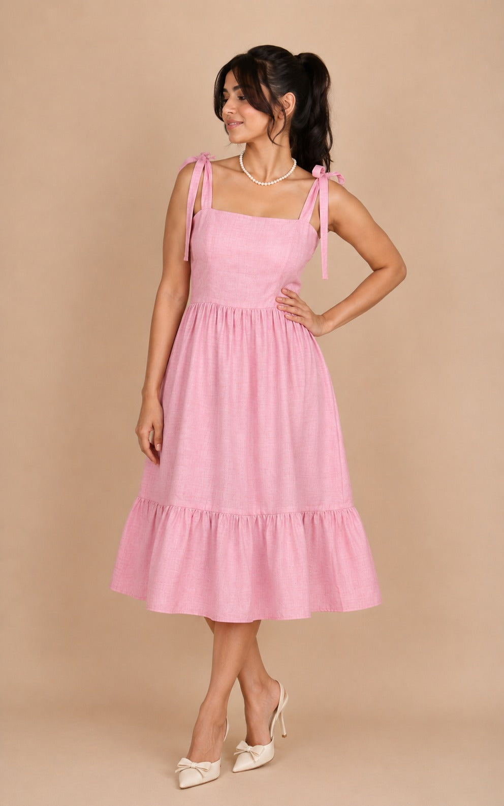 Rosé Corset Dress