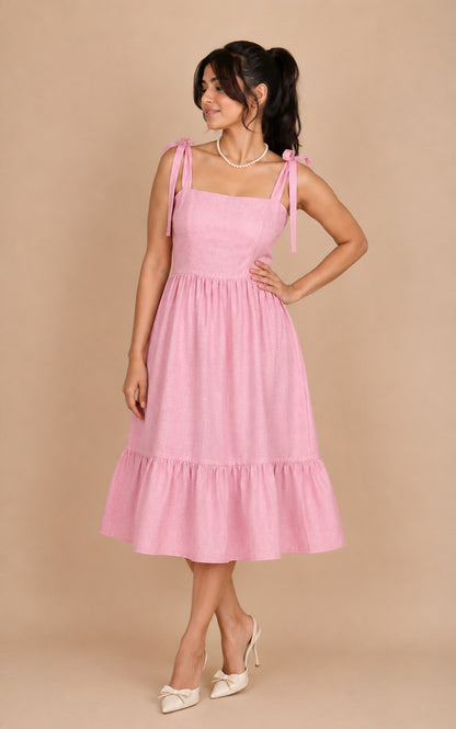 Rosé Corset Dress