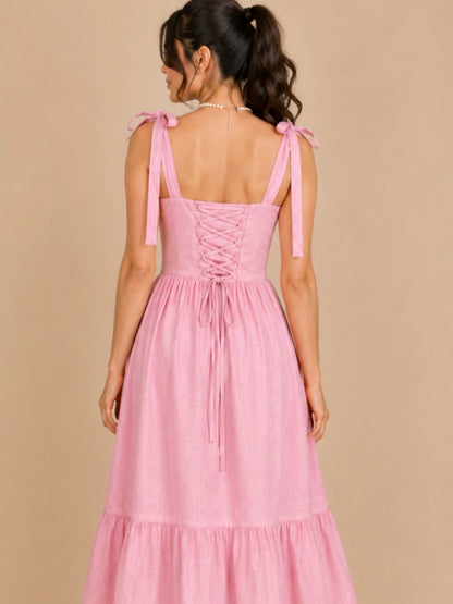 Rosé Corset Dress