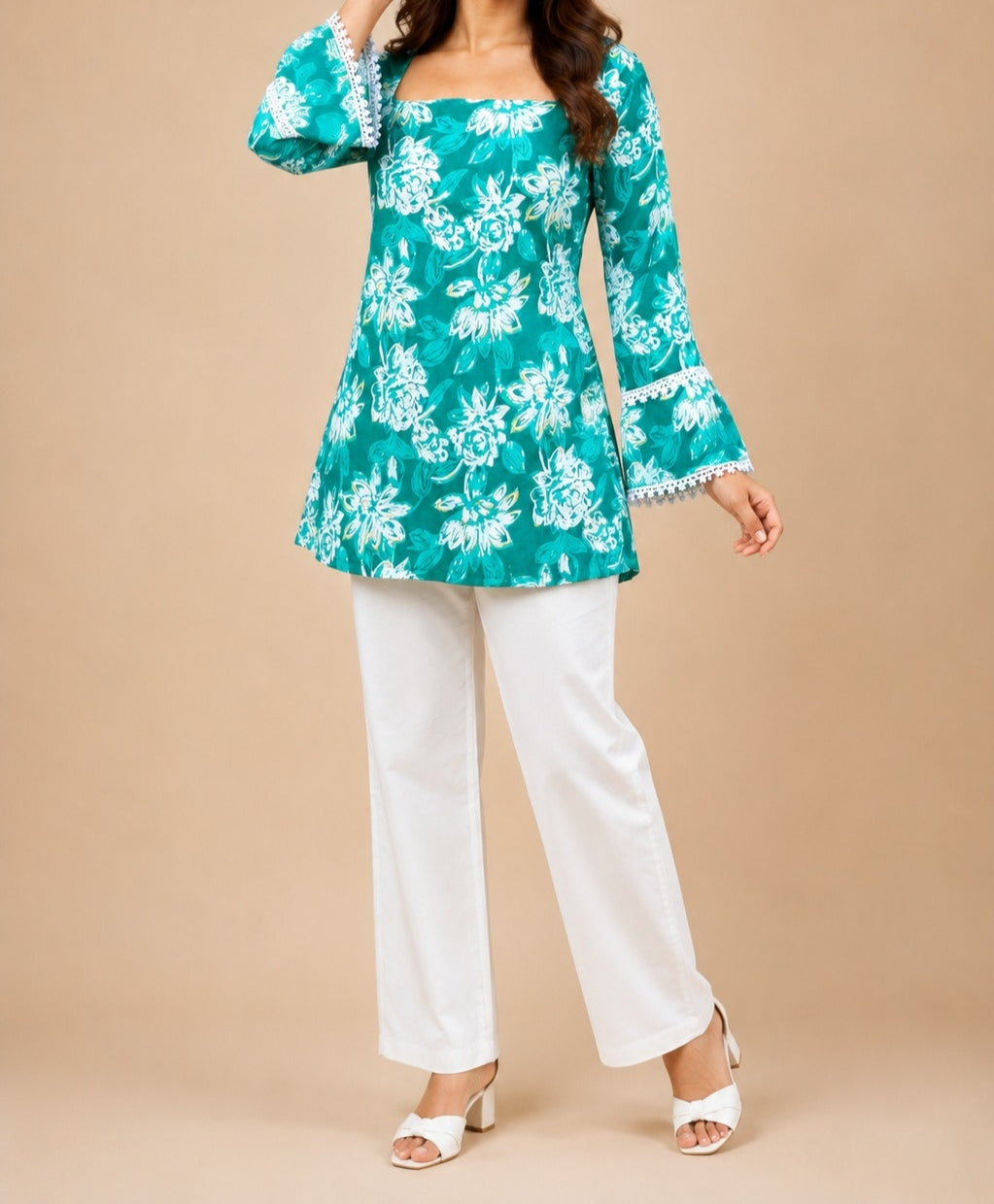 Zyara Floral Flare Kurti