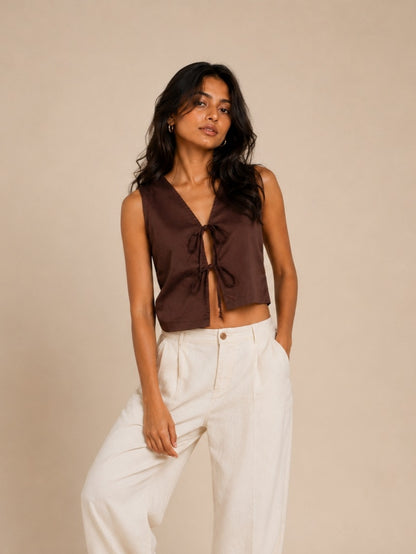 Espresso Vest Top