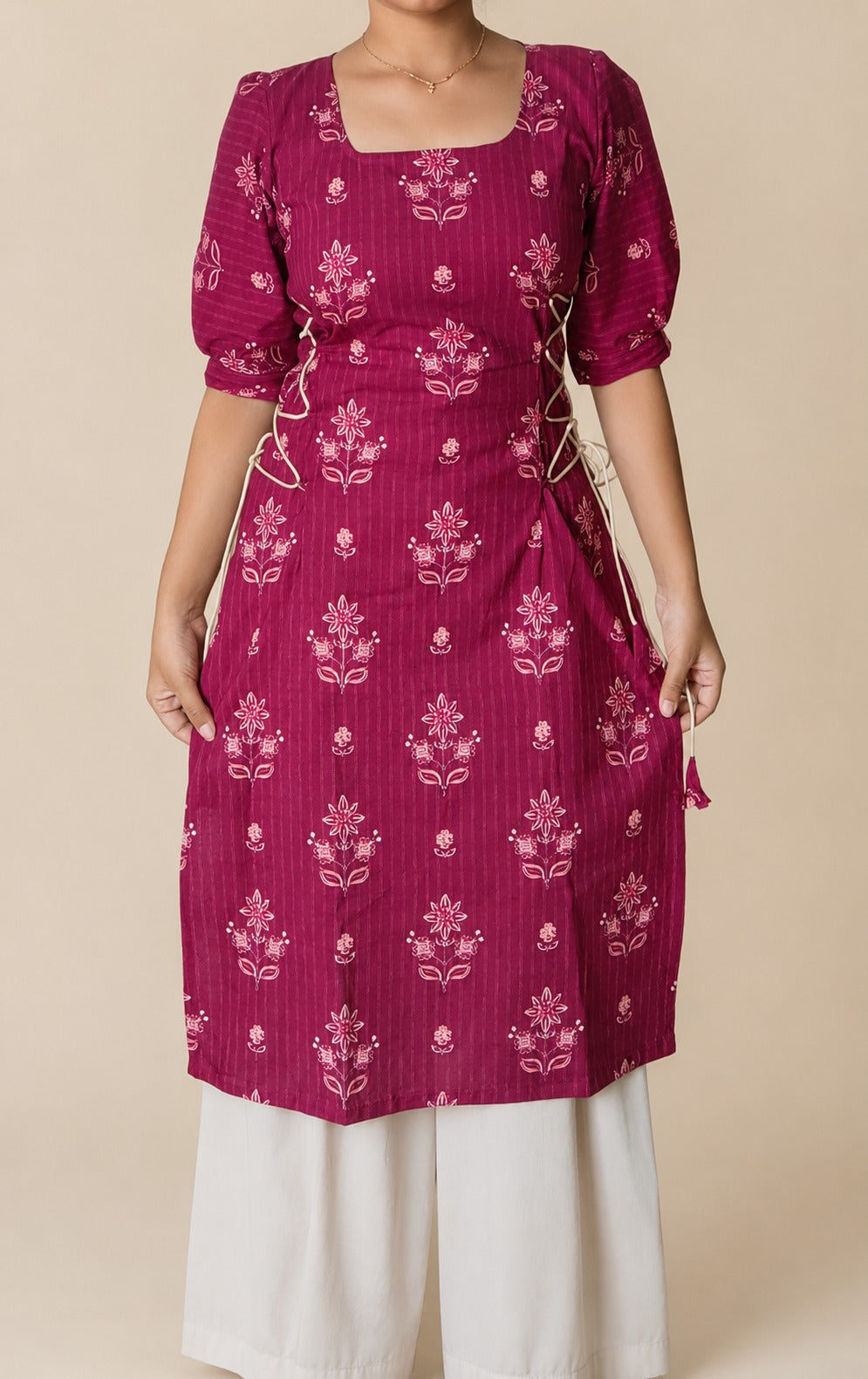 Mulberry Side Corset Kurti