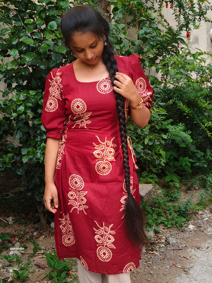 Laal Gulzaar Kurti 🌹