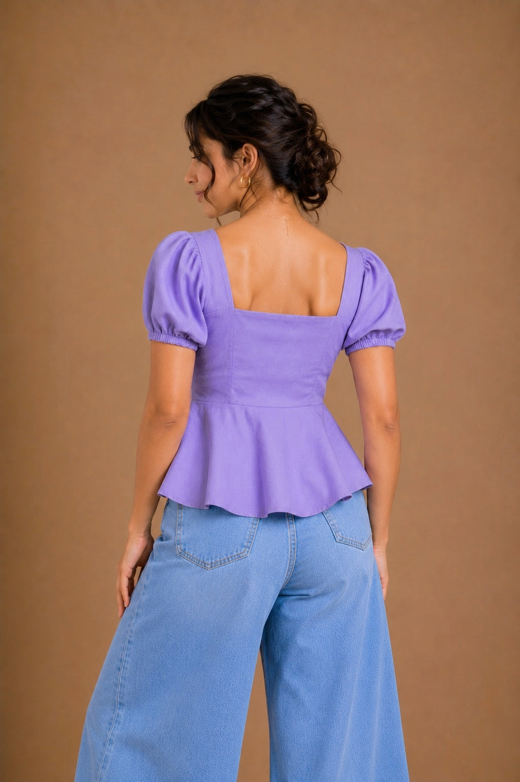 Berry Kiss Peplum Top