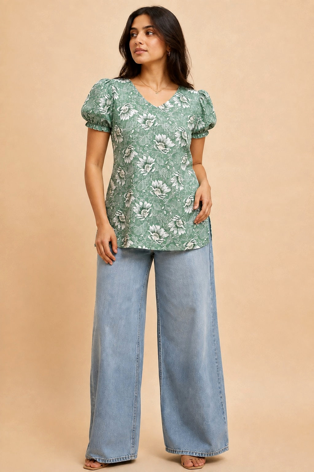 Aaira Floral Short Kurti