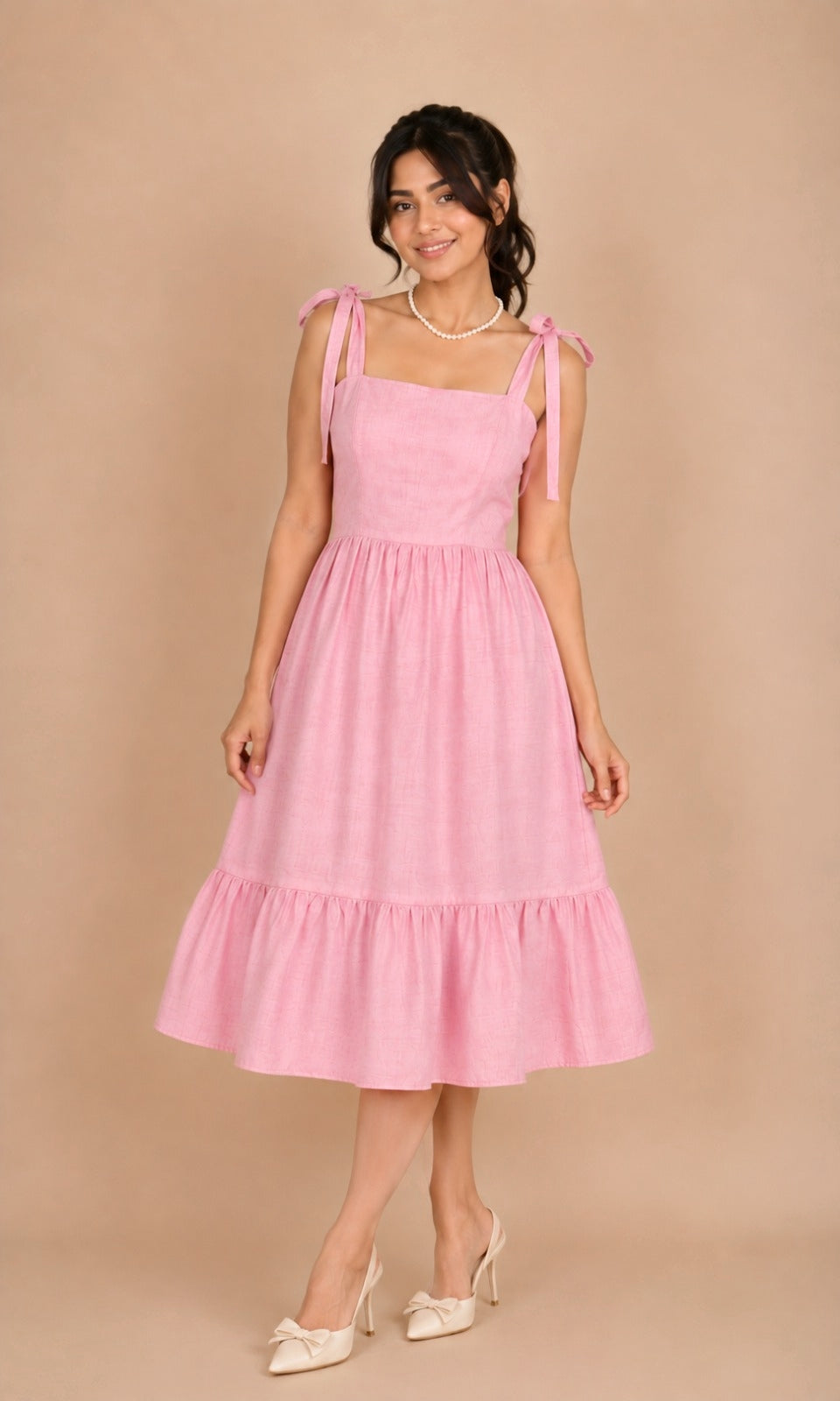 Rosé Corset Dress