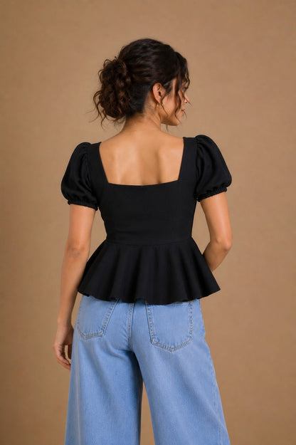 Midnight Sunflower Top