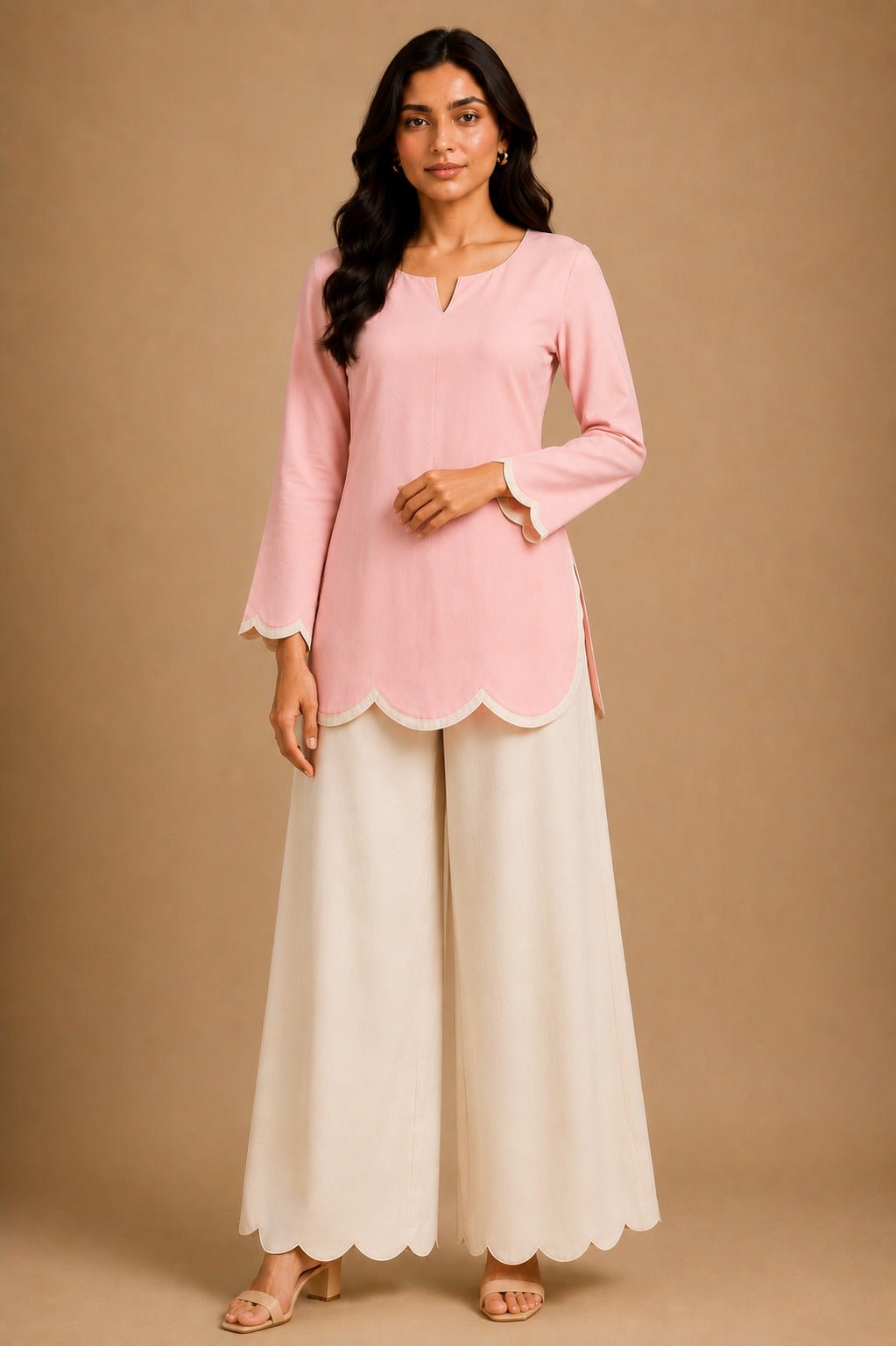Adaah Scallop Kurti
