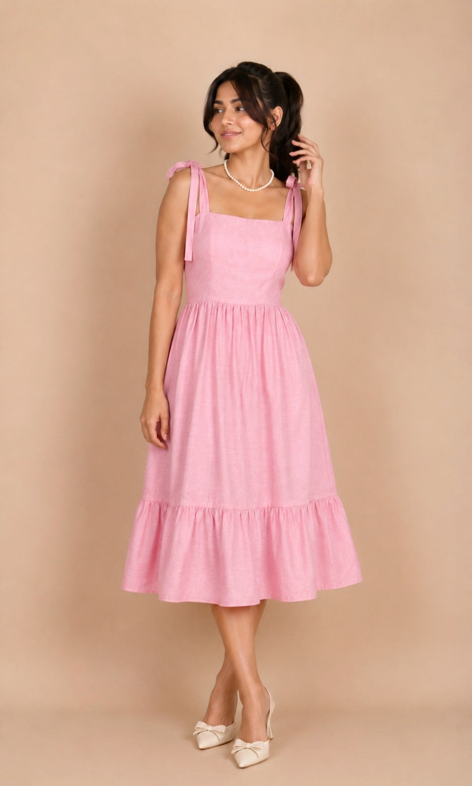 Rosé Corset Dress