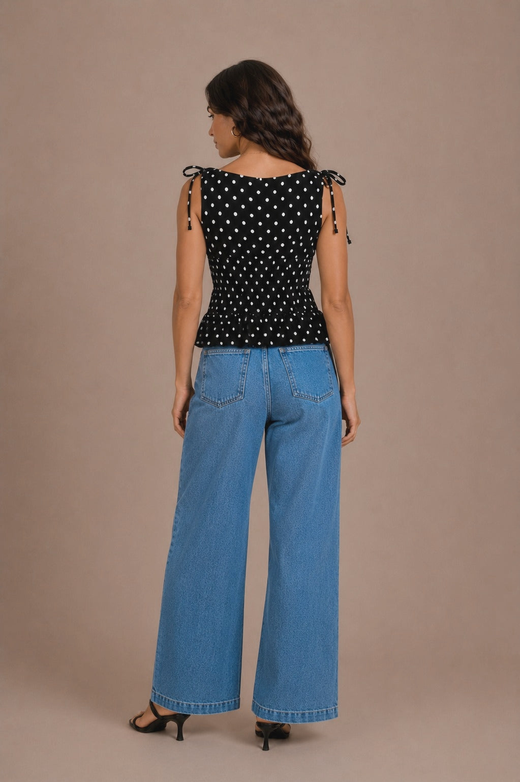 Midnight Polka Top